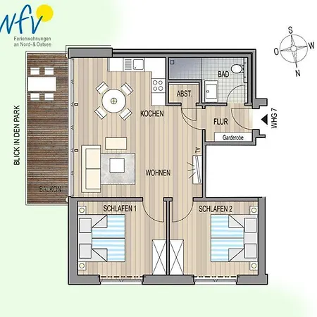 아파트 Haus Oldenburg 7 *